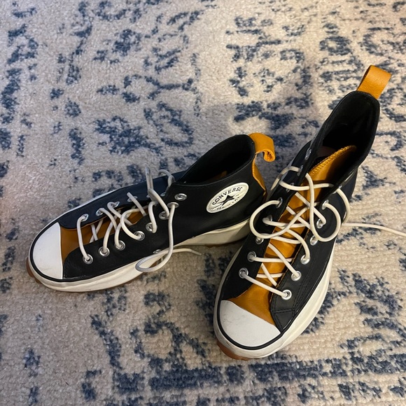 Black platform leather converse - Run star hike - Picture 3 of 11